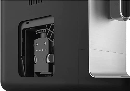 SMEG Fully Automatic Coffee Machine with Steam, Black BCC02BLMUS