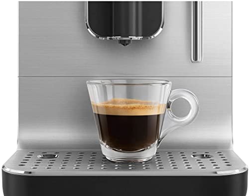 SMEG Fully Automatic Coffee Machine with Steam, Black BCC02BLMUS