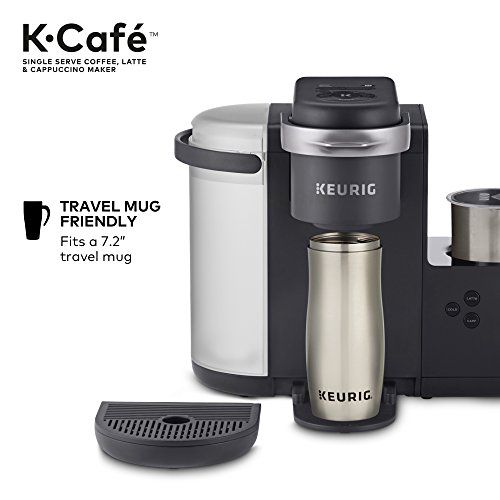 Keurig K-Cafe Single Serve K-Cup Coffee, Latte and Cappuccino Maker, Dark Charcoal