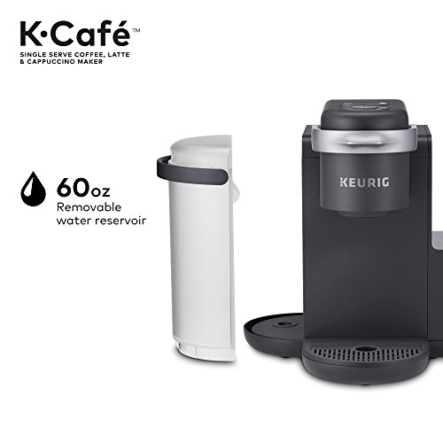 Keurig K-Cafe Single Serve K-Cup Coffee, Latte and Cappuccino Maker, Dark Charcoal