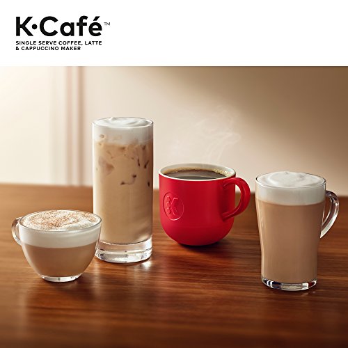 Keurig K-Cafe Single Serve K-Cup Coffee, Latte and Cappuccino Maker, Dark Charcoal