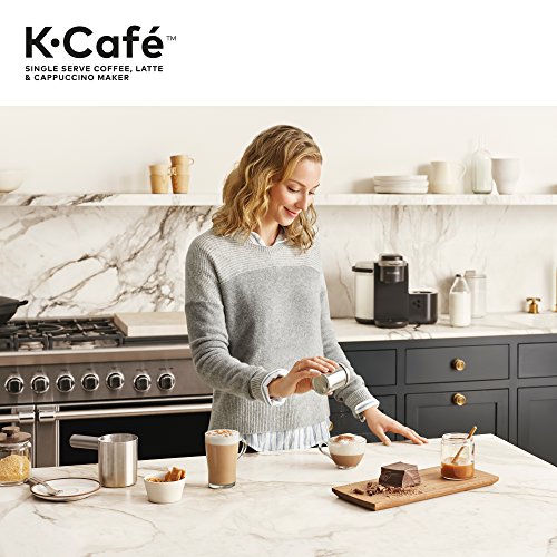Keurig K-Cafe Single Serve K-Cup Coffee, Latte and Cappuccino Maker, Dark Charcoal