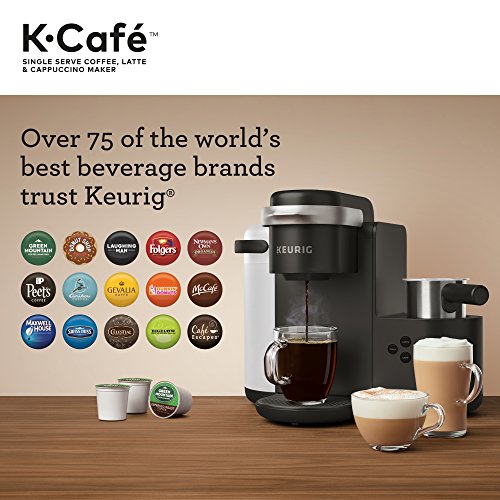 Keurig K-Cafe Single Serve K-Cup Coffee, Latte and Cappuccino Maker, Dark Charcoal