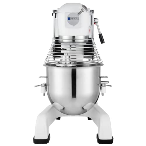 Eurodib M20 ETL 20 Quart Commercial Planetary Stand Mixer, Bench Model, White, 110v