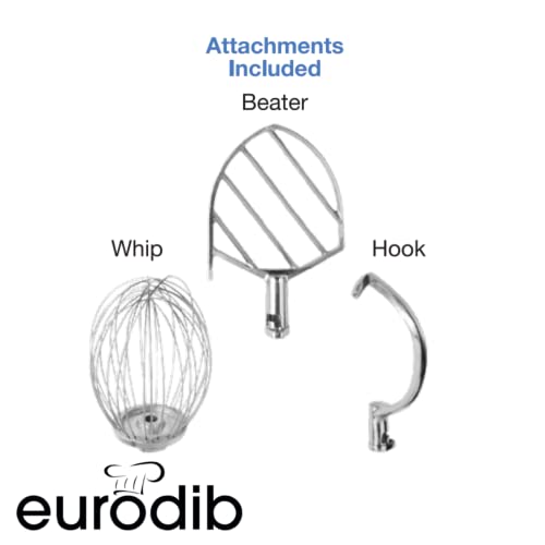 Eurodib M20 ETL 20 Quart Commercial Planetary Stand Mixer, Bench Model, White, 110v