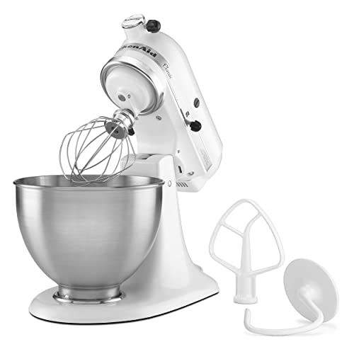 KitchenAid K45SSWH Stand Mixer, 4.5 Q, White