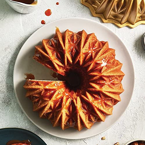 Nordic Ware Cut Crystal Bundt, 10 Cup, Gold