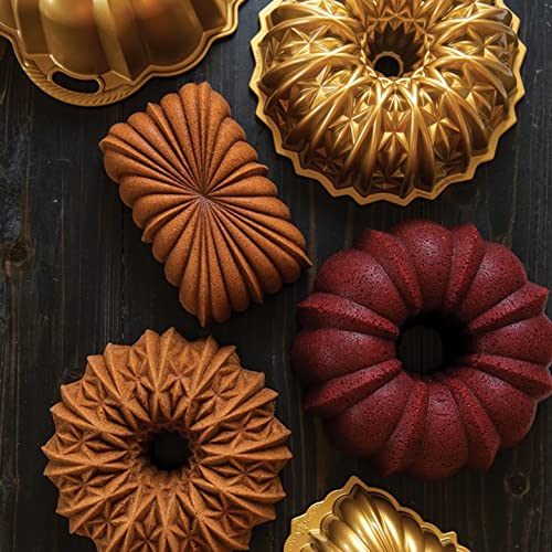 Nordic Ware Cut Crystal Bundt, 10 Cup, Gold