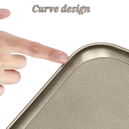 Non-Stick Cheesecake Pan, Spring form Pan, Rectangle Cake Pan with Removable Bottom Leakproof and Quick Release Latch Bakeware 15.5 inches 10.8 inches 3 inches Gold (15.5*10.8*3 inches Golden)