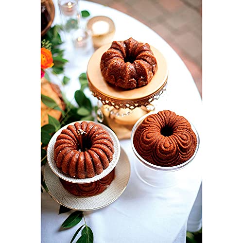 Nordic Ware 91377 Nordicware 9 Cup Bundt Quartet Pan, Gold