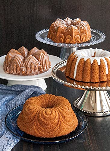 Nordic Ware 91377 Nordicware 9 Cup Bundt Quartet Pan, Gold