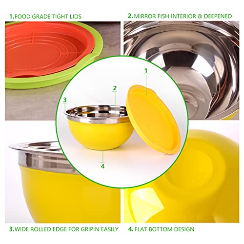 Leidawn 26-Piece Mixing Bowl Set with Lids
