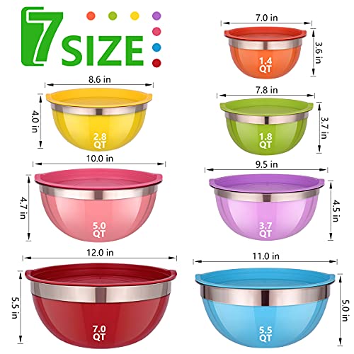 Leidawn 26-Piece Mixing Bowl Set with Lids