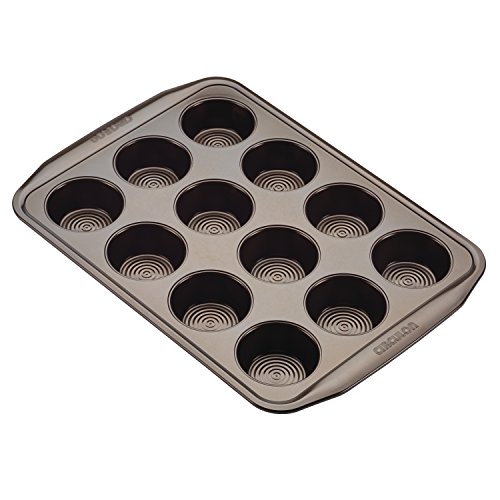 Circulon Nonstick Bakeware Set with Nonstick Bread Pan, Baking Pans, Baking Sheets, Cookie Sheets, Cake Pan and Muffin Pan / Cupcake Pan - 10 Piece, Chocolate Brown
