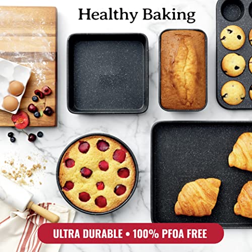 Granitestone Black Pots and Pans Set Nonstick, 20 Pc Kitchen Cookware Set & Bakeware Set with Mineral & Diamond Coating, Long Lasting Nonstick, Ultra Durable, Oven and Dishwasher Safe, 100% Toxin Free