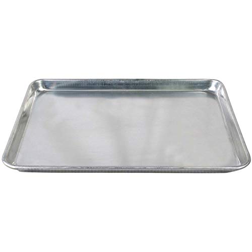 Tiger Chef Full Size 18 x 26 inch Aluminum Sheet Pan Commercial Bakery Equipment Cake Pans 19 Gauge 12 Pack