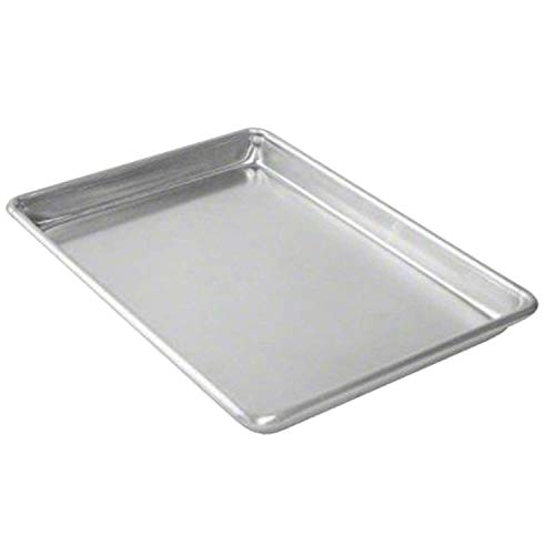 Tiger Chef Full Size 18 x 26 inch Aluminum Sheet Pan Commercial Bakery Equipment Cake Pans 19 Gauge 12 Pack