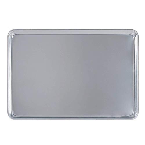Tiger Chef Full Size 18 x 26 inch Aluminum Sheet Pan Commercial Bakery Equipment Cake Pans 19 Gauge 12 Pack