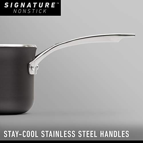 Calphalon Signature Hard-Anodized Nonstick 1-Quart Sauce Pan with Cover
