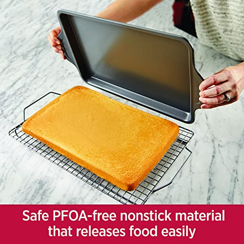 All-Clad Pro-Release Nonstick Bakeware Set 10 Piece Oven Broil Safe 450F Pots and Pans, Cookware Grey