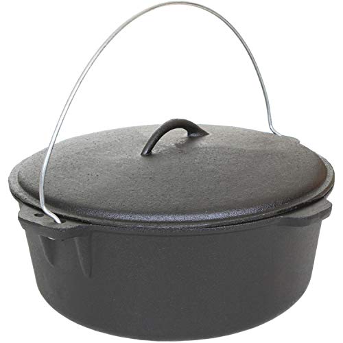 Cajun Classic 16-Quart Seasoned Cast Iron Dutch Oven - GL10490S