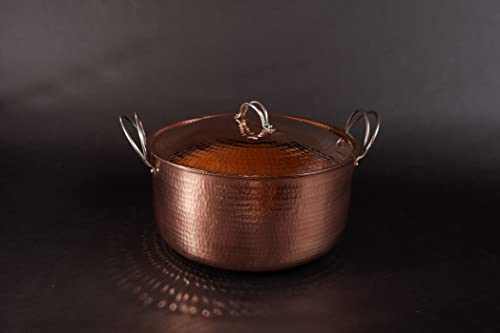 Sertodo Copper Dutch Oven - 11.5 Quart Size