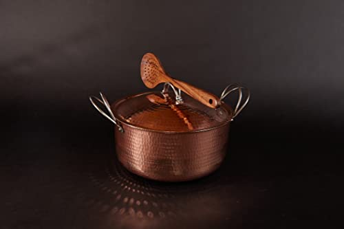 Sertodo Copper Dutch Oven - 11.5 Quart Size