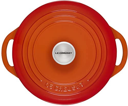 Le Creuset Enameled Cast Iron Shallow Round Oven, 2.75 Qt., Flame