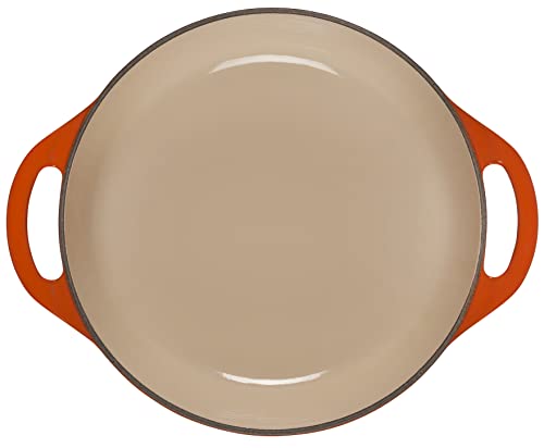 Le Creuset Enameled Cast Iron Shallow Round Oven, 2.75 Qt., Flame