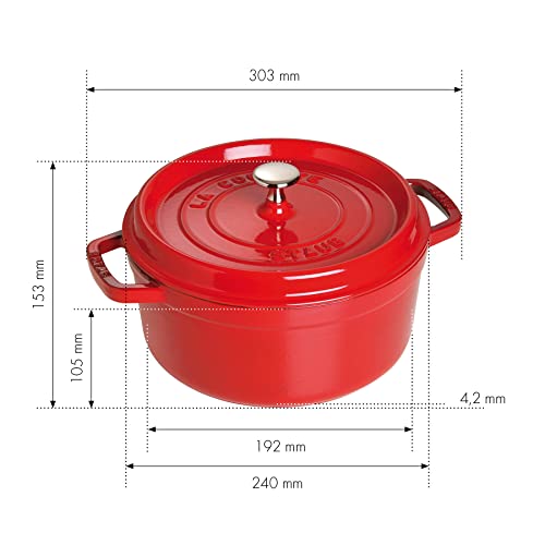 7-Qt. Round Dutch Oven Color: Cherry