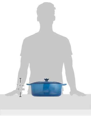 Le Creuset Enameled Dutch Oven Cast Iron Signature Oval Casserole, 31cm, 6.75 Qt, Marseille