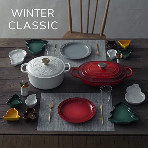 Noel Collection: Signature Dutch Oven - Embossed Tree w/ SS Gold Knob - Artichaut