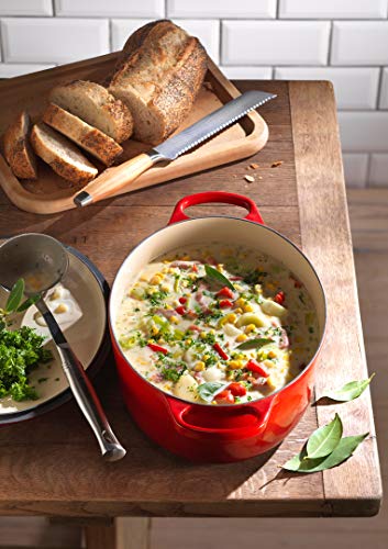 Le Creuset Enameled Dutch Oven Cast Iron Signature Oval Casserole, 31cm, 6.75 Qt, Cerise