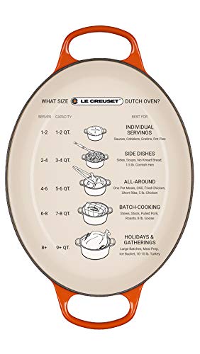 Le Creuset Enameled Dutch Oven Cast Iron Signature Oval Casserole, 29cm, 5 Qt, Marseille