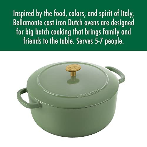BALLARINI Bellamonte Cast Iron 7.6-qt Round Dutch Oven - Saggio Green