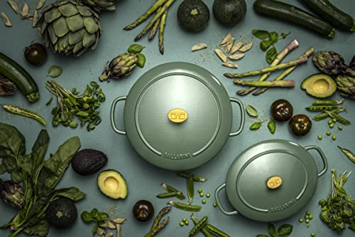 BALLARINI Bellamonte Cast Iron 7.6-qt Round Dutch Oven - Saggio Green