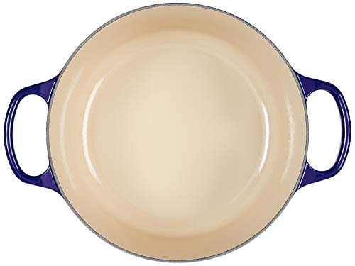 Le Creuset Enameled Cast Iron Signature Round Dutch Oven, 5.5 qt., Indigo
