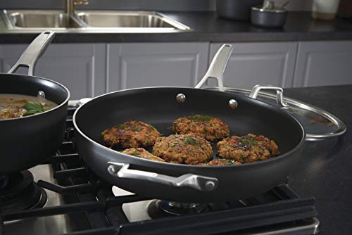 Calphalon 11-Piece Pots and Pans Set, Nonstick Kitchen Cookware with Stay-Cool Handles, Dishwasher and Metal Utensil Safe, Black