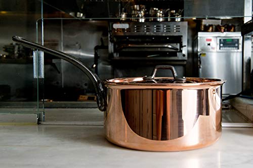 Matfer Bourgeat 8 Piece Copper Cookware Set, Professional Grade with Stainless Steel Lining
