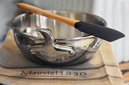 Mauviel M'Cook 5-Ply Polished Stainless Steel 14-Piece Cookware Set With Cast Stainless Steel Handles, Made In France