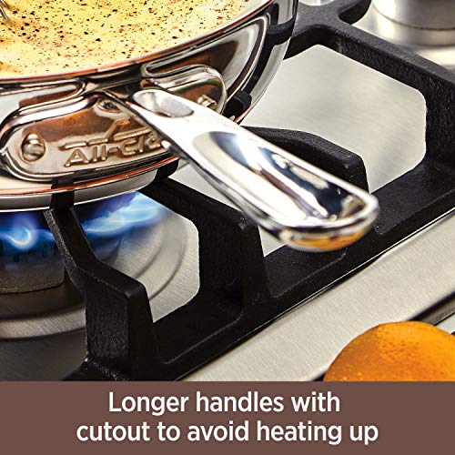 All-Clad Copper Core 5-Ply Stainless Steel Cookware Set 10 Piece Induction Oven Broil Safe 600F Pots and Pans