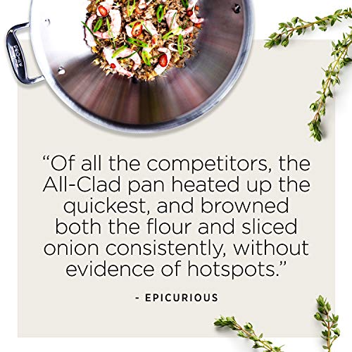 All-Clad Copper Core 5-Ply Stainless Steel Cookware Set 10 Piece Induction Oven Broil Safe 600F Pots and Pans
