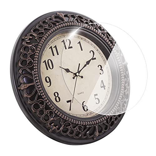 Tebery 12-Inch Silent Retro Quartz Clock, Decorative Wall Clock for Home/Office/School