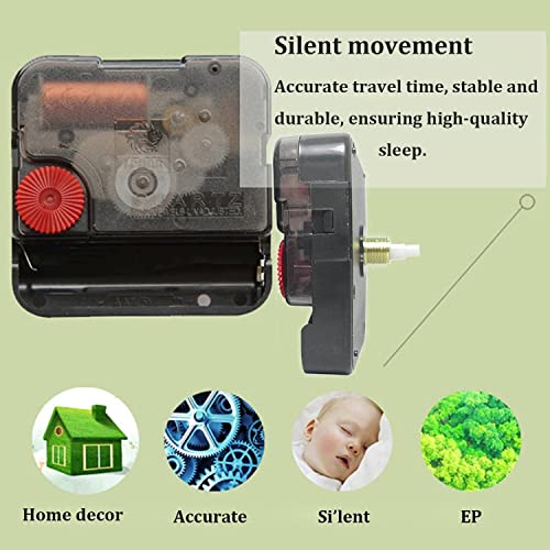 Silent 12-Inch Vintage Wall Clock with 3D Numerals