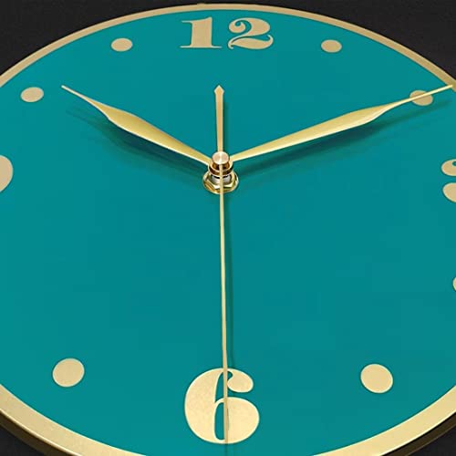 Large Peacock Wall Clock for Living Room Decor 39.4 Inch Metal Silent Modern Luxury Art Big Wall Clock Decorative Elegant Gold Wall Clock