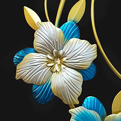 Large Peacock Wall Clock for Living Room Decor 39.4 Inch Metal Silent Modern Luxury Art Big Wall Clock Decorative Elegant Gold Wall Clock