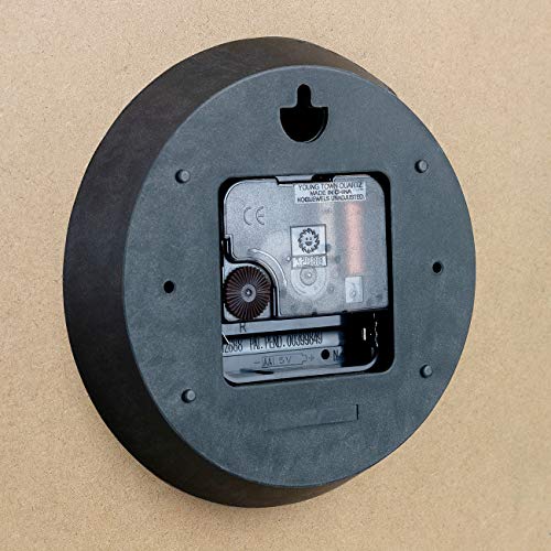 Sorbus Paris Wall Clocks for Living Room Décor, Decorative Wall Clock for Kitchen, Parisian French Country Rustic Large Modern Farmhouse Decor Ideal Analog Wood Metal Clock, 24” Round
