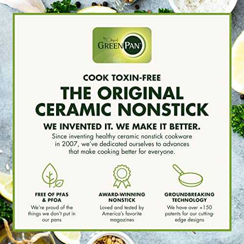 GreenPan Valencia Pro Hard Anodized Healthy Ceramic Nonstick 11 Piece Cookware Pots and Pans Set, PFAS-Free, Induction, Dishwasher Safe, Oven Safe, Gray