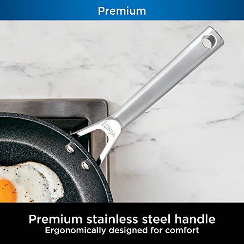 Ninja C39600 Foodi NeverStick Premium Hard-Anodized 13-Piece Cookware Set, Guaranteed to Never Stick, Nonstick, Durable, Oven Safe to 500°F, Grey