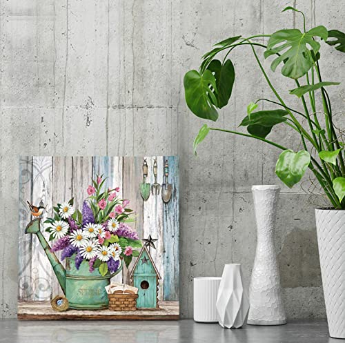 Farmhouse Canvas Wall Art - Lavender Flowers